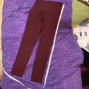 Lululemon tights maroon